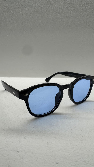 Occhiale modello ray ban lente blu